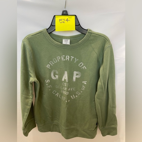 Boy's GAP Kids Green Sweatshirt Size Youth Medium (8) - Picture 5 of 5